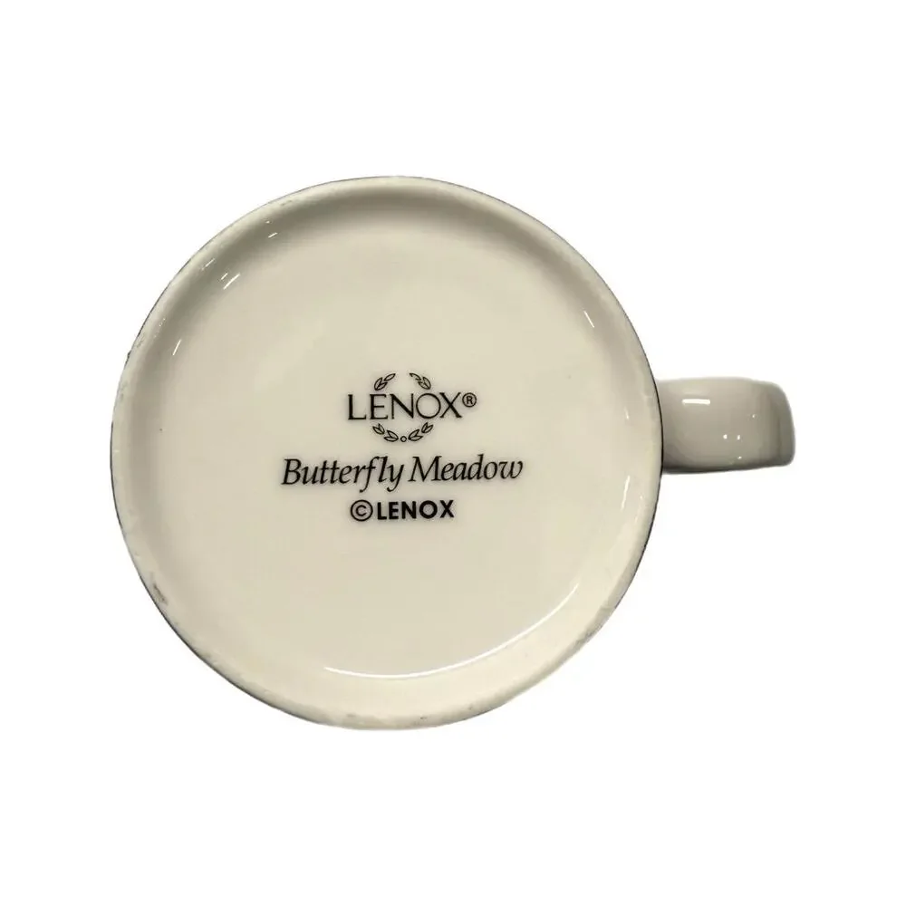 NEW Set of 2 Lenox Butterfly Meadow Heat-Changing Ceramic Mugs